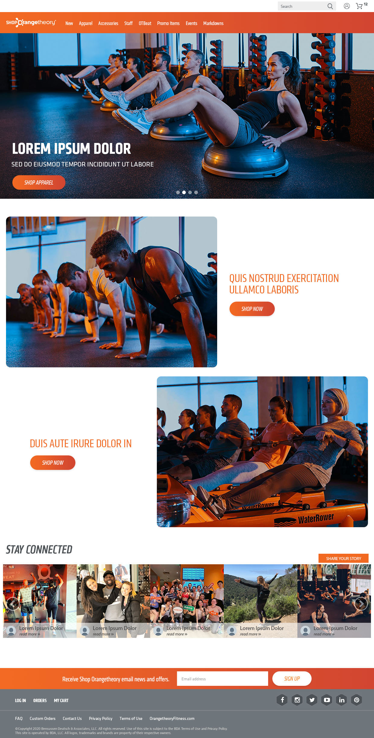 Shop Orangetheory Website – Nathan Motsinger Design